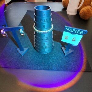 Napier Pineapple Earrings, Elastic Bracelet, Silver/Gold Toned Hoop Earrings